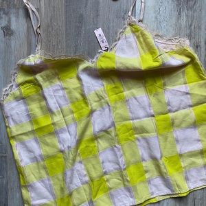 Victoria’s Secret vibrant plaid tank